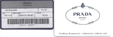 prada identity card|prada authenticity card blank.